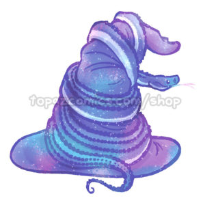 Witch Familiar Dragon Snake Sticker