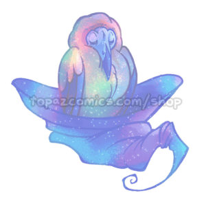 Witch Familiar Capuchinbird Sticker