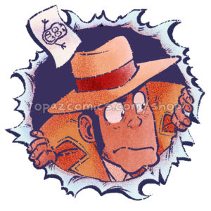 Bullet Hole Zenigata Sticker
