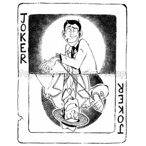 Lupin/Zenigata Joker Card Sticker