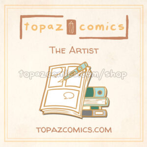 The Writer/Artist Enamel Pins