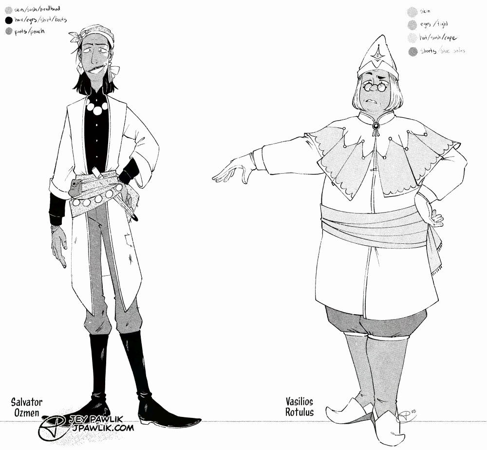 Same art as the previous image but in halftones.