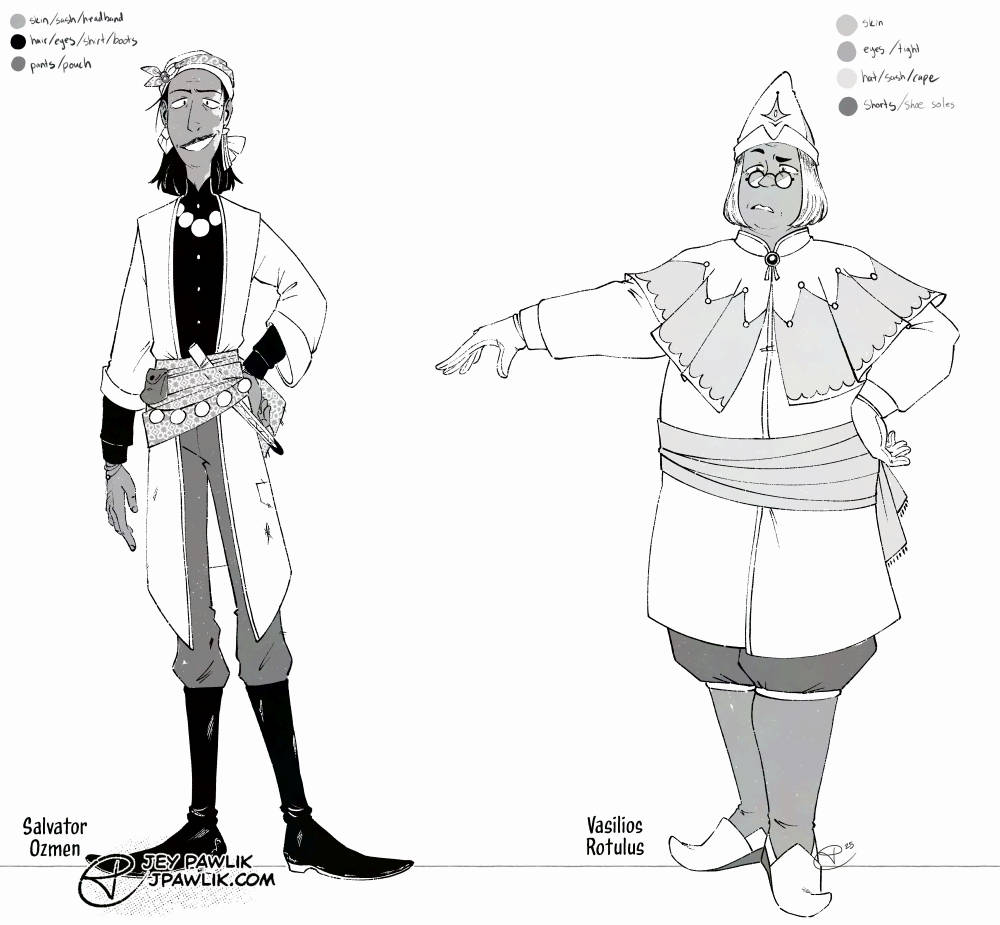 Same art as the previous images but in solid greyscale.